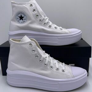 Converse WMNS CTAS MOVE HI
WHITE/NATURAL IVORY/BLACK 568498C Platforms Sneakers